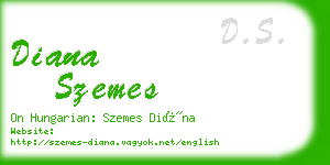 diana szemes business card